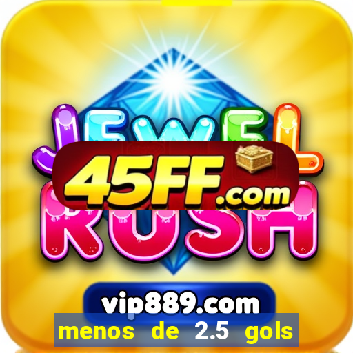 menos de 2.5 gols o que significa